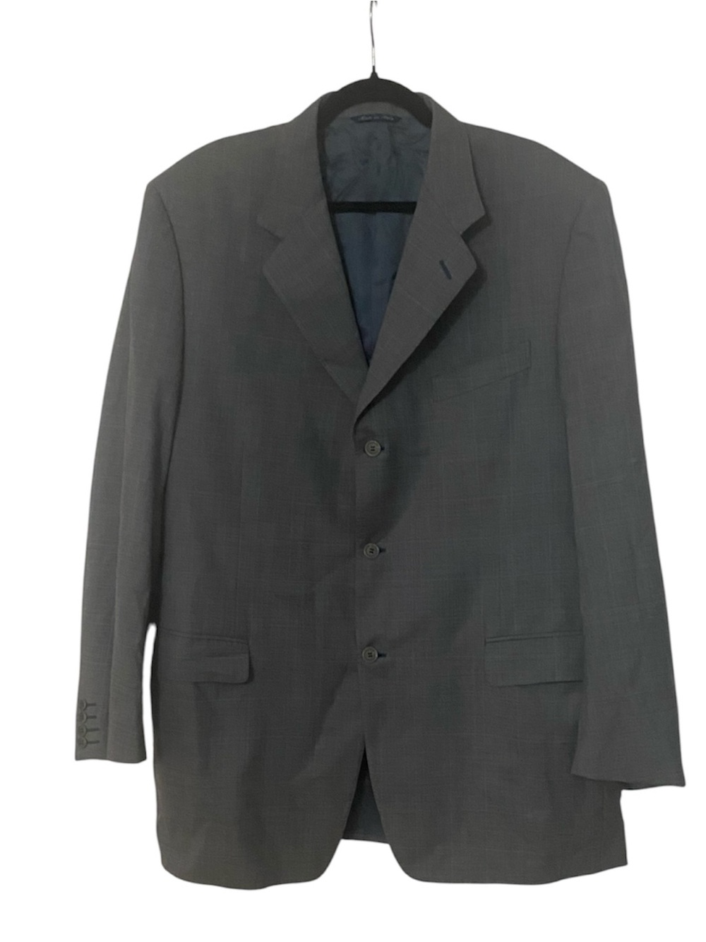 Canali Mark Shale Super 120s Wool Blazer Italy Fratelli di Delfino 56L